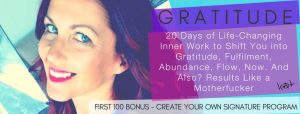 Katrina Ruth Programs – Gratitude