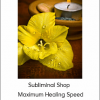 Subliminal Shop - Maximum Healing Speed