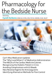  Cyndi Zarbano – Pharmacology For The Bedside Nurse