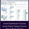 Excel Dashboard Course + Excel Power Query Course + Power Pivot Course