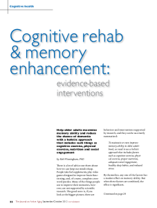 Rob Winningham – Cognitive Rehabilitation & Memory Enhancement