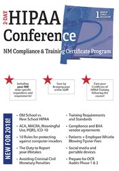 Two-Day HIPAA Conference Compliance and Training Certificate Program