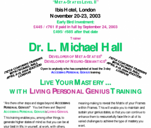 Michael Hall - Living Personal Genius