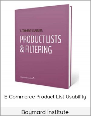 Baymard Institute - E-Commerce Product List Usability