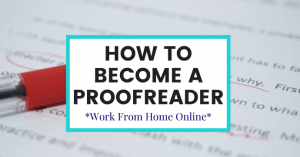 Become a Proofreader and Copy Editor