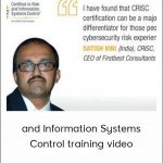 CRISC Certified In Risk And Information Systems Control Training Video