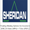 Dan Sheridan - Trading Weekly Options for Income in 2016 [ 8 Video (MP4) + 7 Doc (PDF) ]