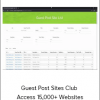 Guest Post Sites Club – Access 15,000+ Websites