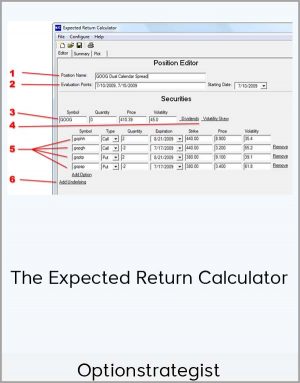 Optionstrategist - The Expected Return Calculator