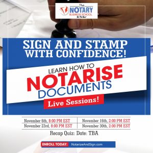 Sign And Stamp With Confidence! - Learn How To Notarize Documents