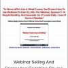 Steve Jaffe - Webinar Selling And Sponsoring Coaching Course