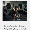 Strong As An Ox - Olympic Weightlifting Program Retail