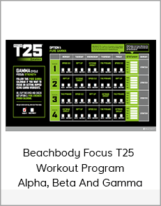 Beachbody Focus T25 - Workout Program Alpha, Beta And Gamma