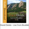 David Deida - Live from Boulder