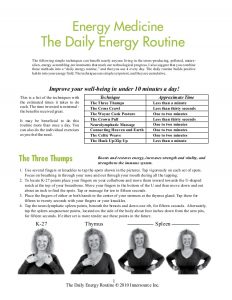 Donna Eden – Daily Energy Routine