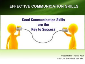 Effective Communication Skills