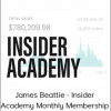 James Beattie - Insider Academy Monthly Membership