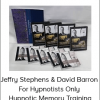 Jeffry Stephens & David Barron - For Hypnotists Only - Hypnotic Memory Training