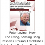 Peter Levine - How The Living, Sensing Body Resolves Trauma, Establishes Safety And Restores Resilience