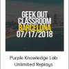 Purple Knowledge Lab - Unlimited Replays - Geek Out Barcelona