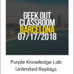 Purple Knowledge Lab - Unlimited Replays - Geek Out Barcelona