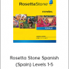 Rosetta Stone Spanish (Spain) Levels 1-5