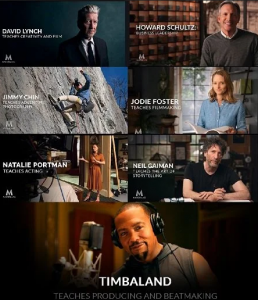 Timbaland, David Lynch, Jimmy Chin, Neil Gaiman - MasterClass Collection