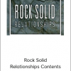 David Tian - Rock Solid Relationships Contents