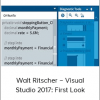 Walt Ritscher – Visual Studio 2017: First Look