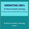 Greenstone Lobo - 16 Planet Scientific Astrology - Level 1