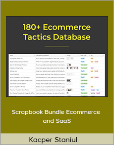 Kacper Staniul - Scrapbook Bundle Ecommerce and SaaS