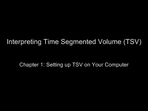 Peter Worden - Interpreting Time Segmented Volume