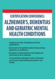 Micheal Shafer - 2-Day Certification Conference - Alzheimer’s, Dementias and Geriatric Mental Health Conditions