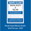 Robert Landau And Frederic G. Reamer - Rhode Island Mental Health And The Law - 2020