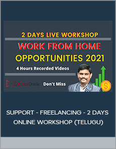 SUPPORT - FREELANCING - 2 DAYS ONLINE WORKSHOP (TELUGU)