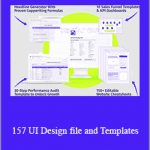 Growmodo Design Kit 1.0 - 157 UI Design file and Templates