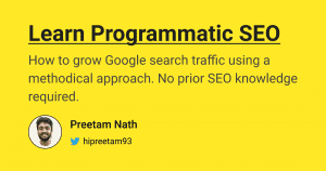 Preetam Nath - Learn Programmatic SEO