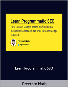 Preetam Nath - Learn Programmatic SEO