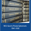 W.D. Gann’s Private Ephemeris 1941-1950