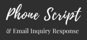 Alex Chalkley - Phone Script - Email Inquiry Response Bundle Guide