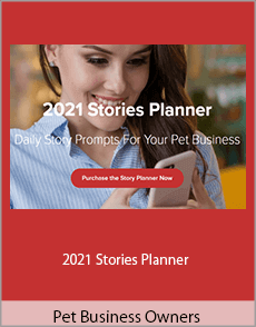 Pet Business Owners - 2021 Stories Planner